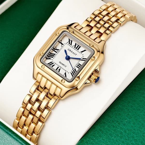 Square Roman Dial Bracelet Watch for Women, in its box